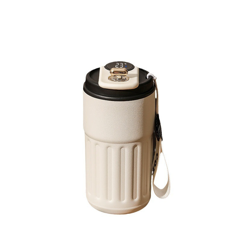 Smart Digital Portable Thermal Bottle Portable Coffee Mug - 450ml