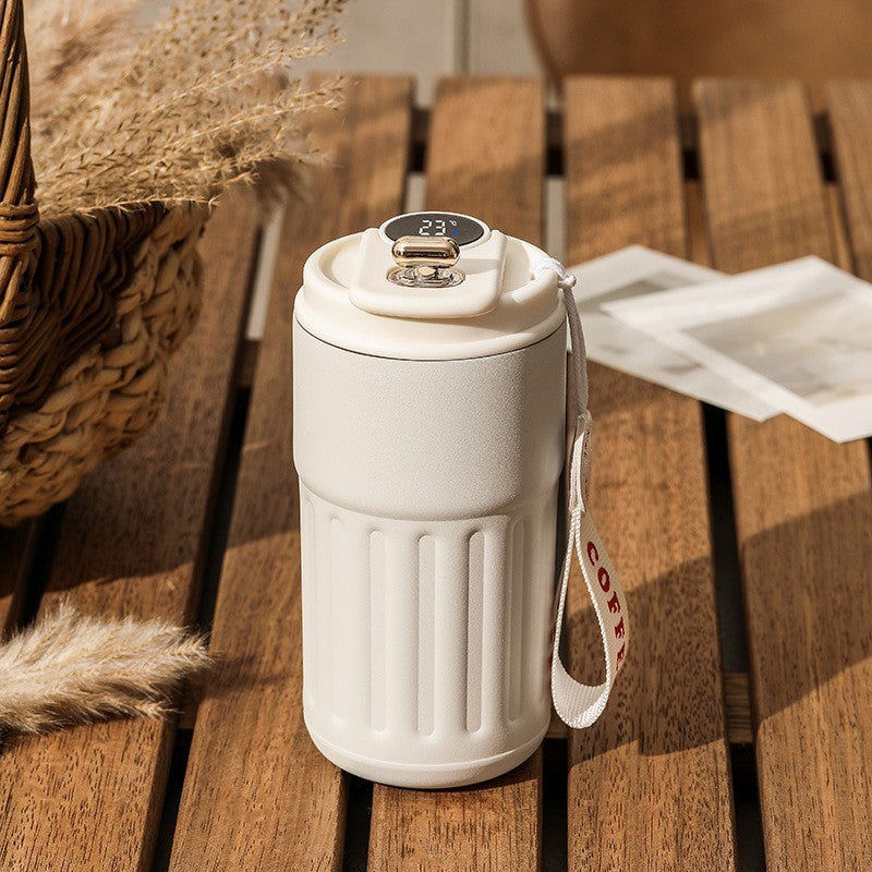Smart Digital Portable Thermal Bottle Portable Coffee Mug - 450ml