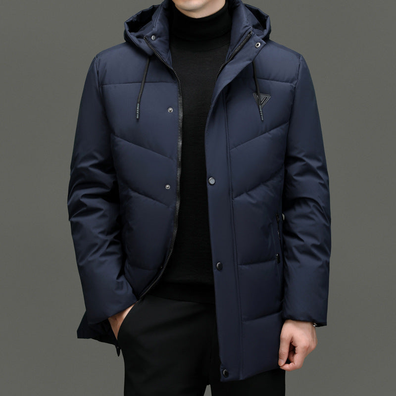 Down Cotton-padded Jacket Korean Casual Fall Winter Coat Men