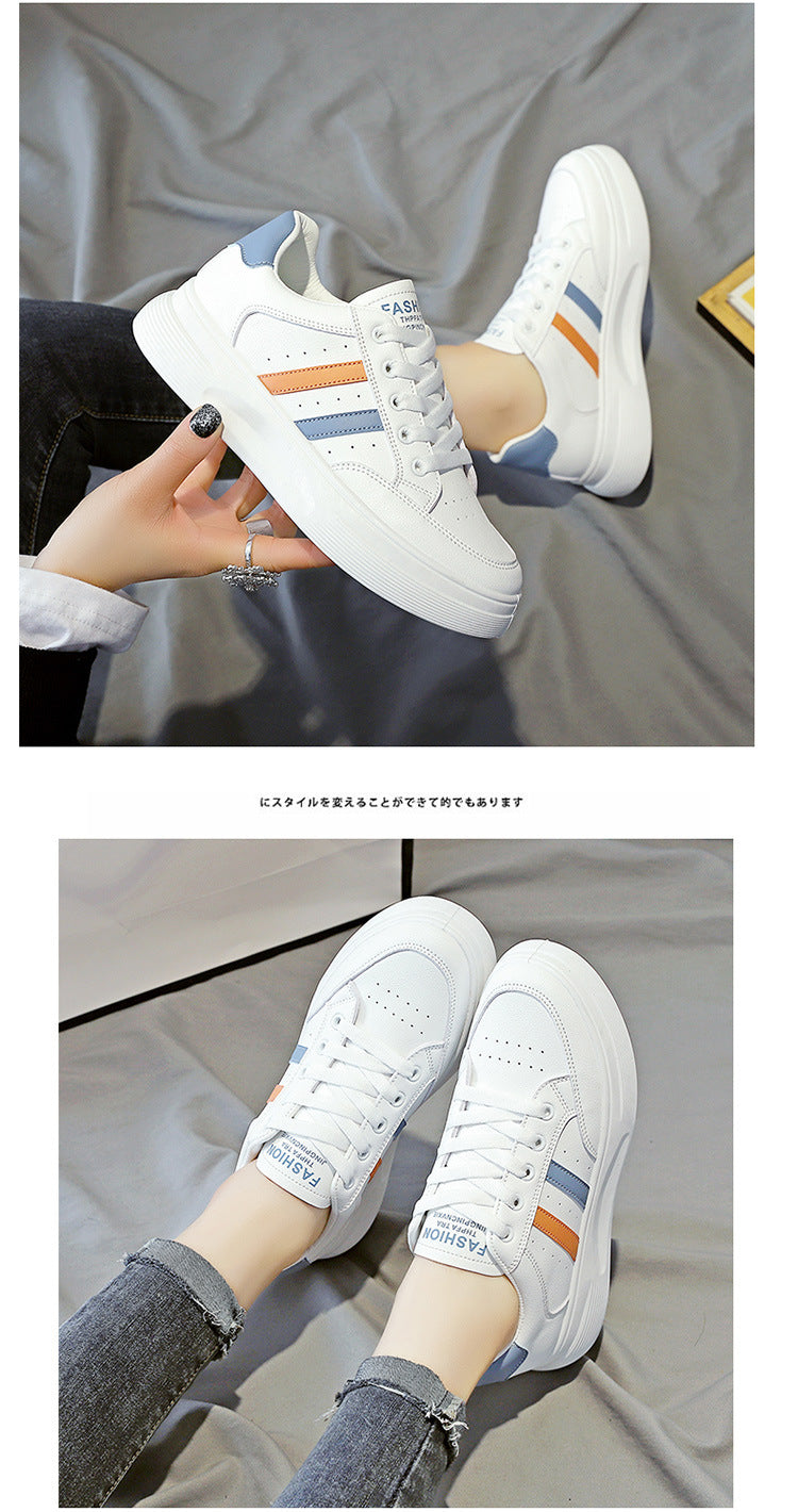 Little White Shoes Female Spring And Autumn New Female Shoes Student Thick-Soled Trendy Shoes All-Match