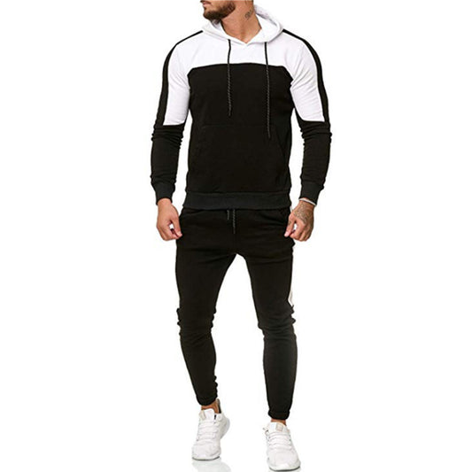 Men's sports and leisure hooded suit