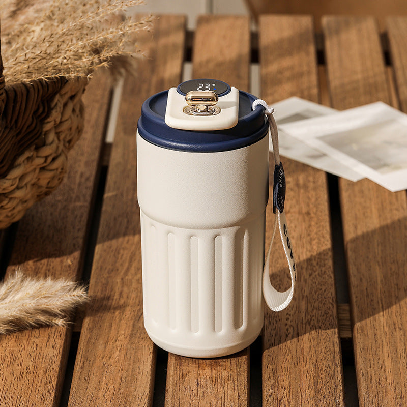 Smart Digital Portable Thermal Bottle Portable Coffee Mug - 450ml