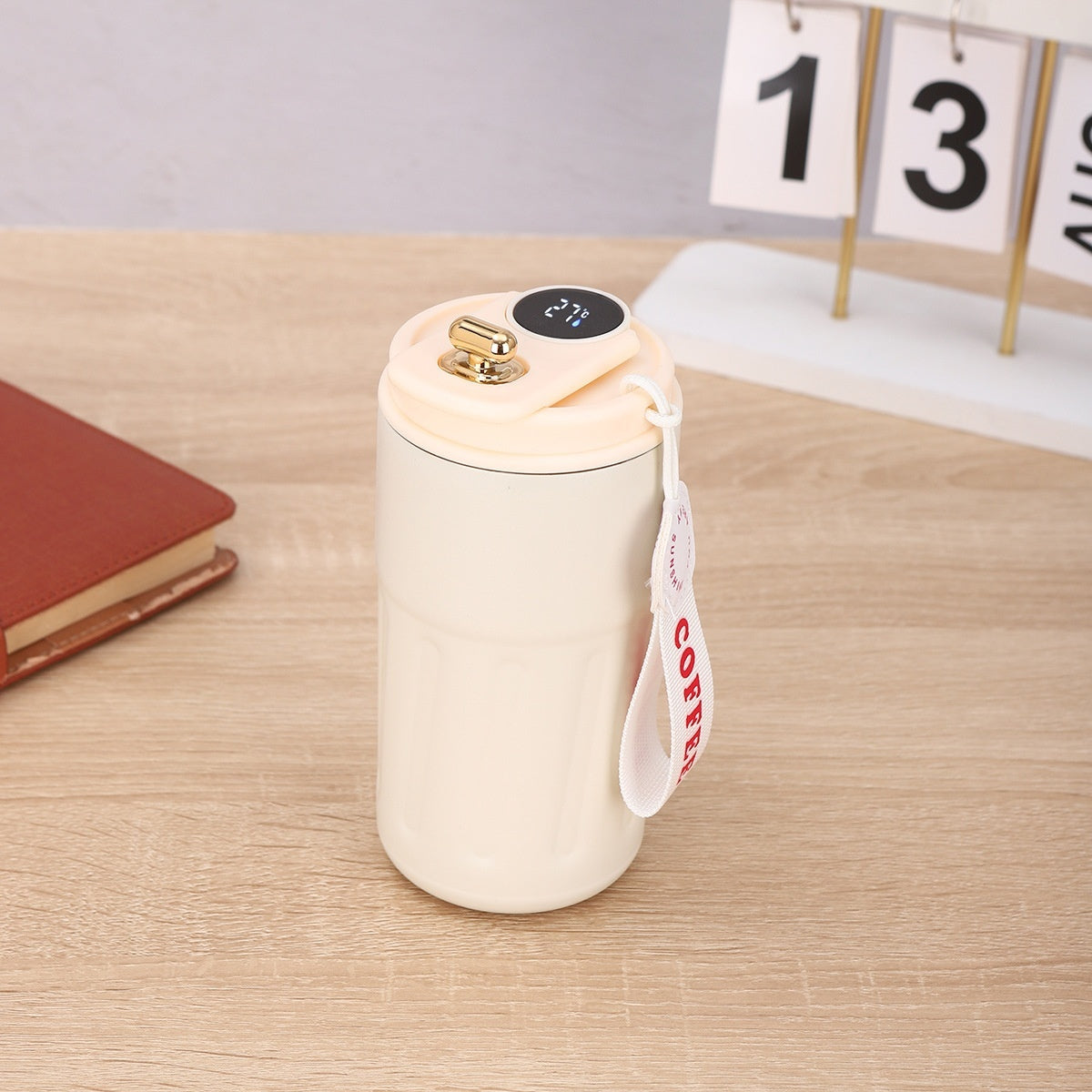 Smart Digital Portable Thermal Bottle Portable Coffee Mug - 450ml