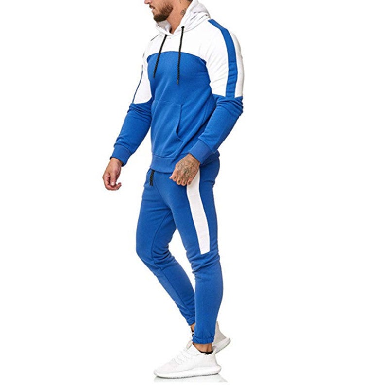 Men's sports and leisure hooded suit