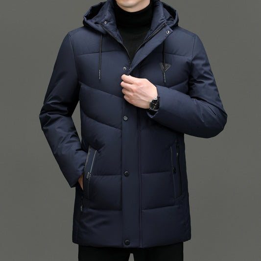 Down Cotton-padded Jacket Korean Casual Fall Winter Coat Men