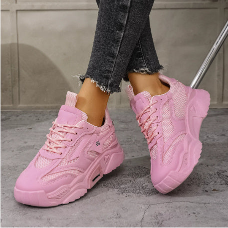 Candy-colored Thick-soled Increase Fashion Sneakers Women