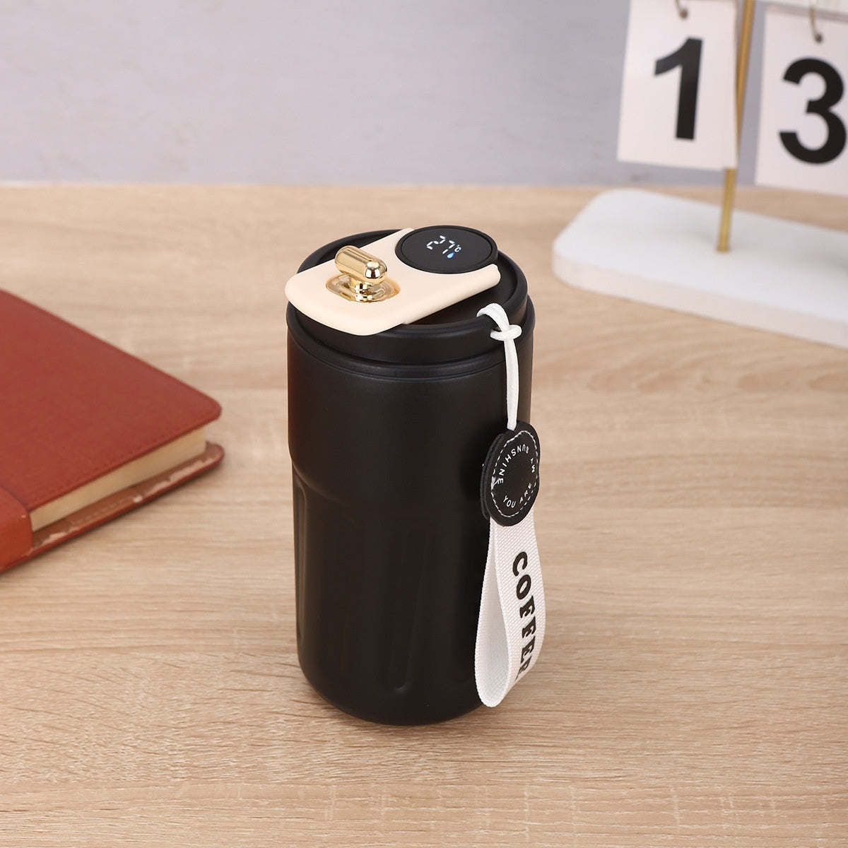Smart Digital Portable Thermal Bottle Portable Coffee Mug - 450ml
