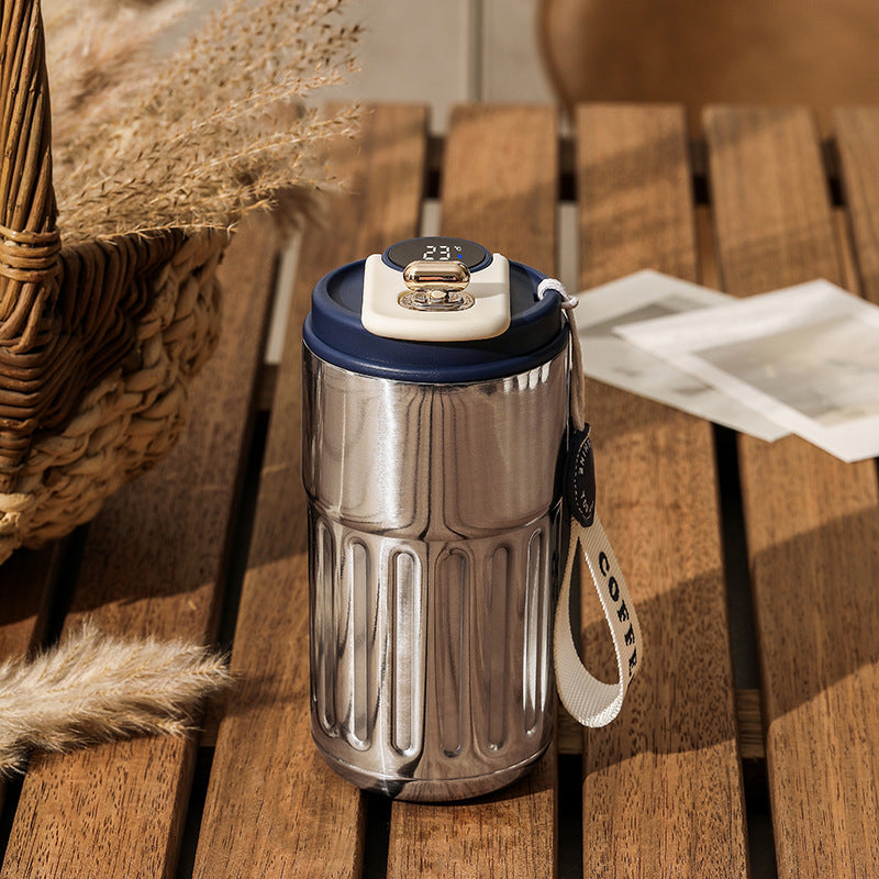 Smart Digital Portable Thermal Bottle Portable Coffee Mug - 450ml