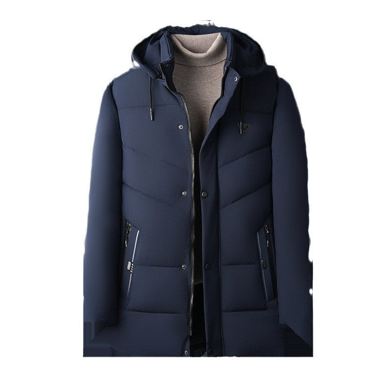 Down Cotton-padded Jacket Korean Casual Fall Winter Coat Men