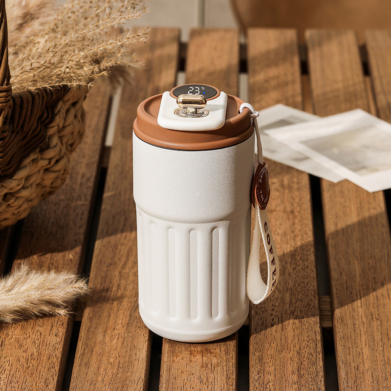 Smart Digital Portable Thermal Bottle Portable Coffee Mug - 450ml